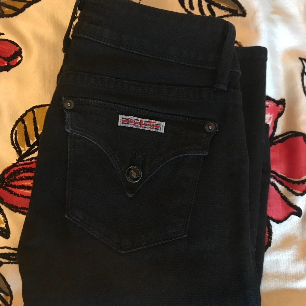 Hudson size 24 black jean pocket flap baby boot